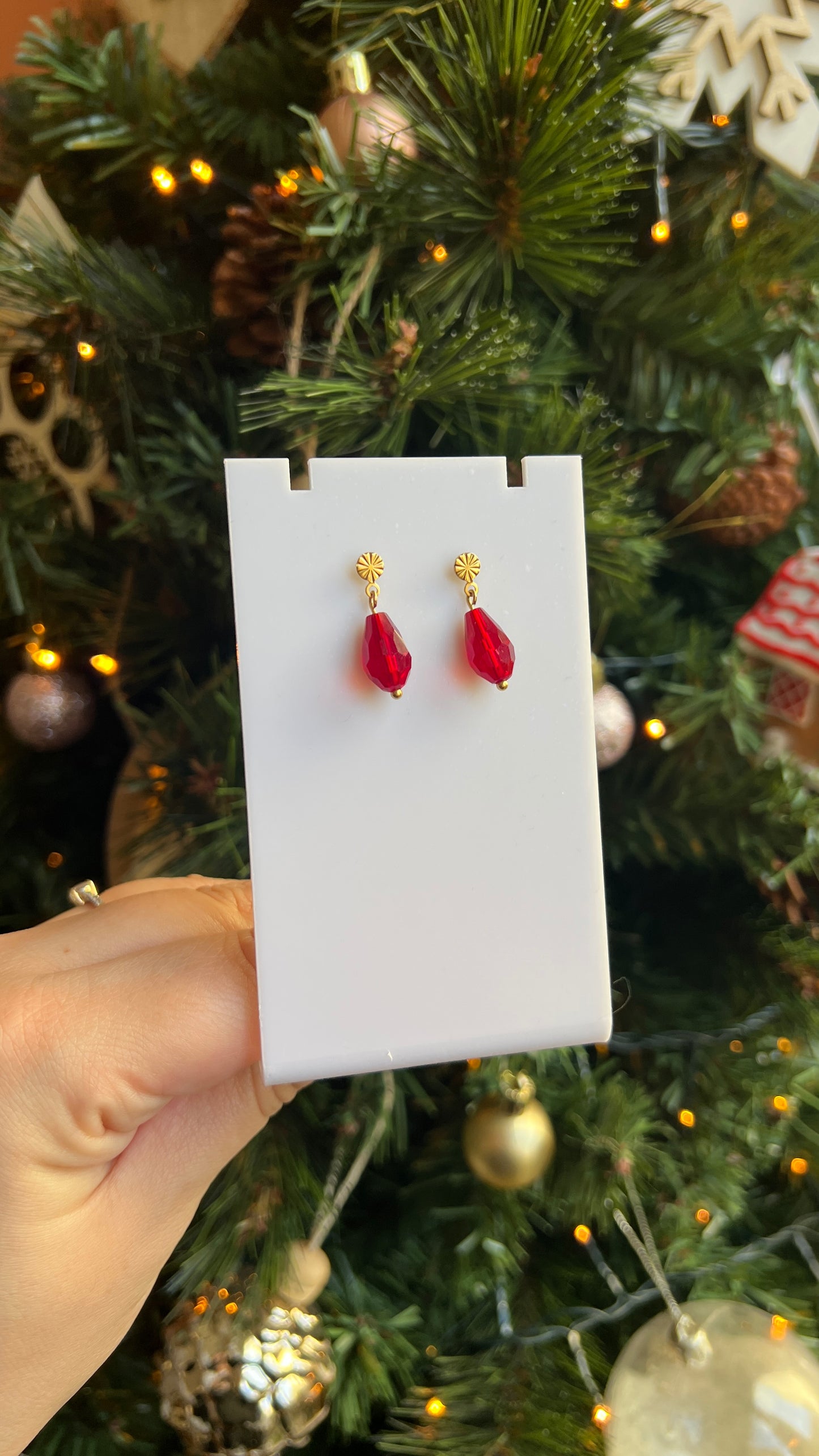 Sofia | Boucles d'oreilles avec perles facettées