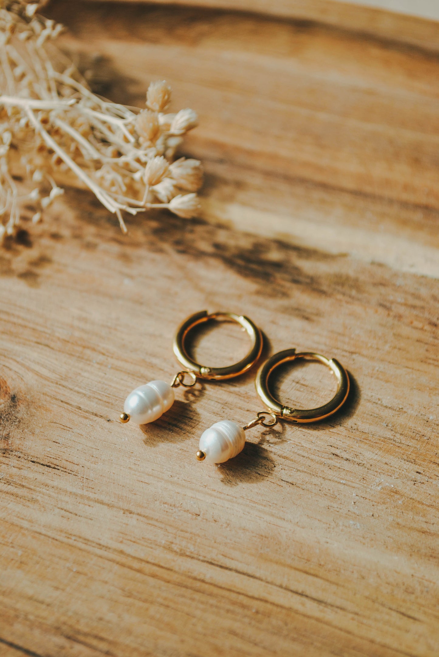 Alphée | Boucles d'oreille perles d'eau douce