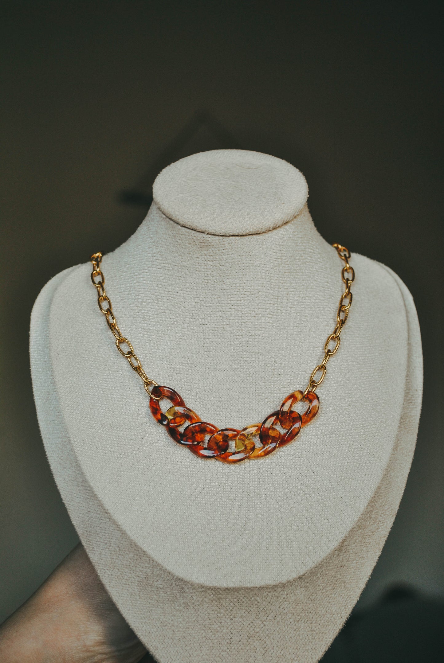 Naya | Collier en acier inoxydable et maillon acrylique