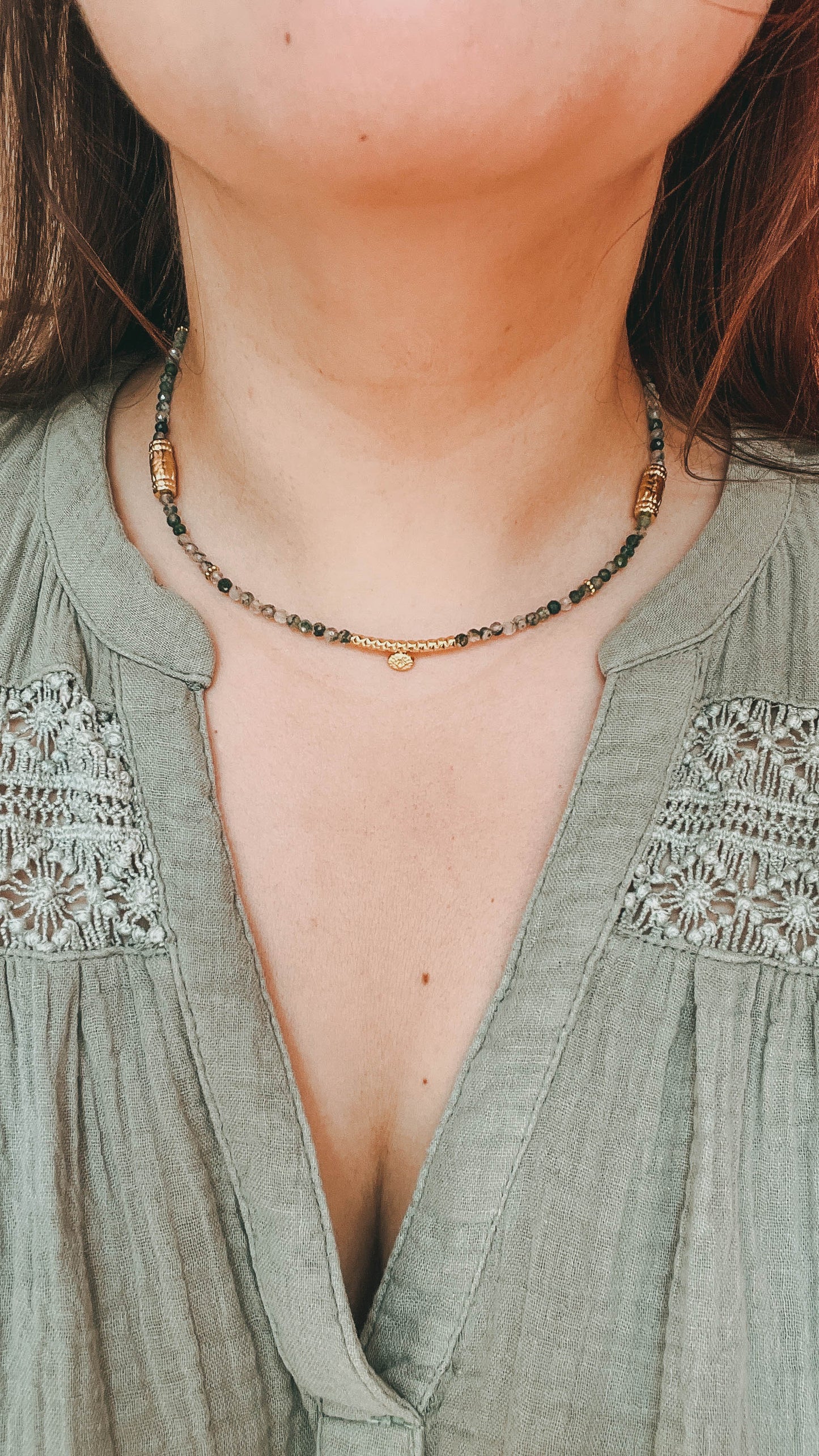 Soléa | Collier en Agate mousse