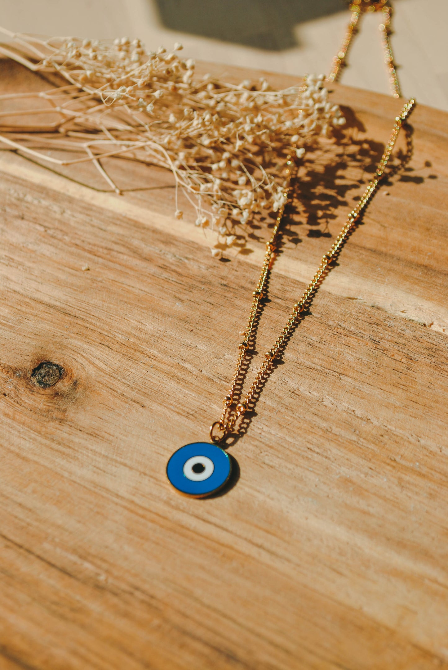 Ysé | Collier en acier inoxydable et breloque Oeil