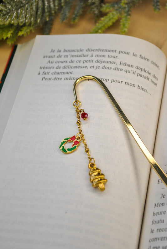 Marque-page -  Couronne d’Hiver 🎁