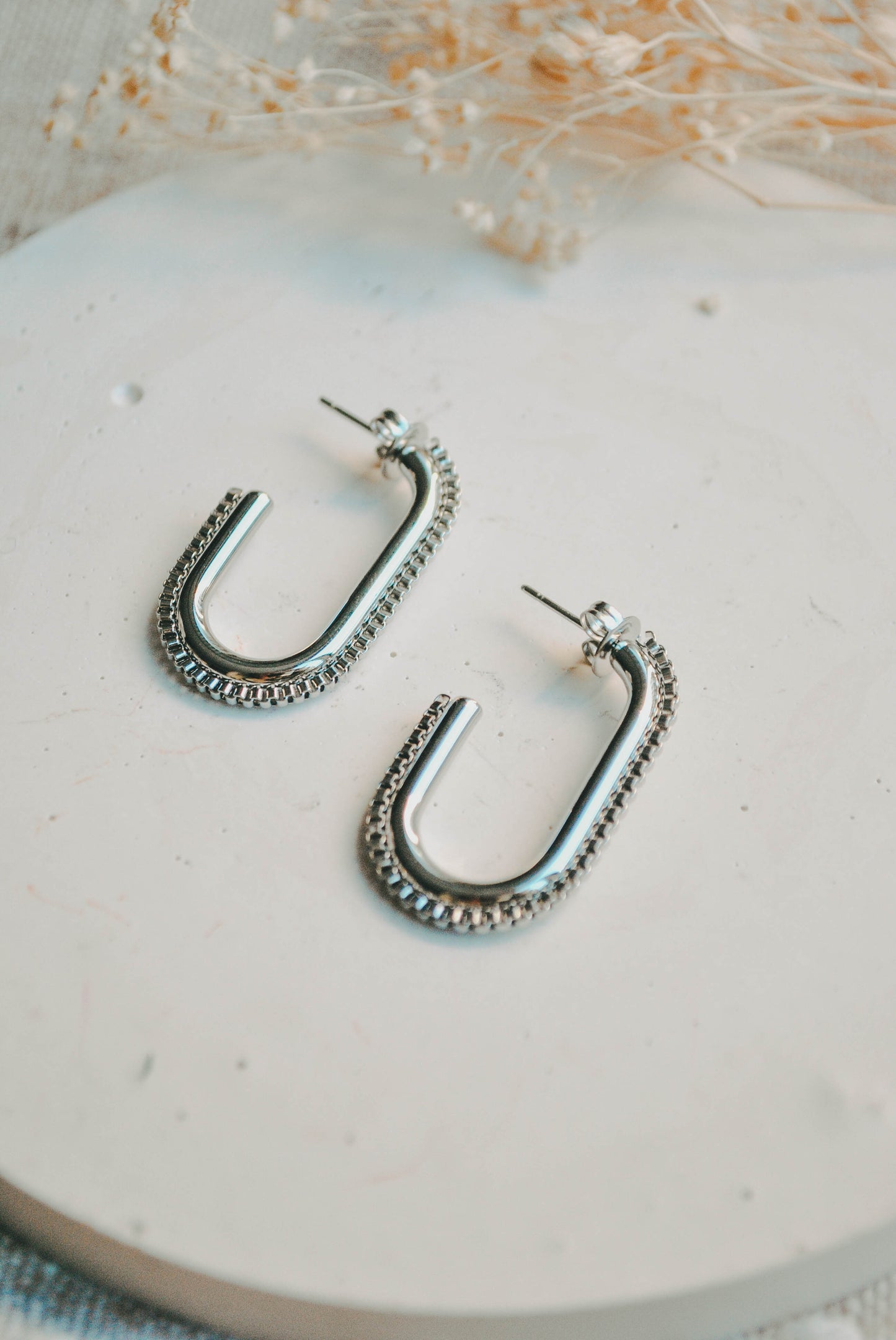 Tessa | Boucles d'oreilles en acier inoxydable